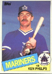 1985 Topps Baseball Cards      582     Ken Phelps